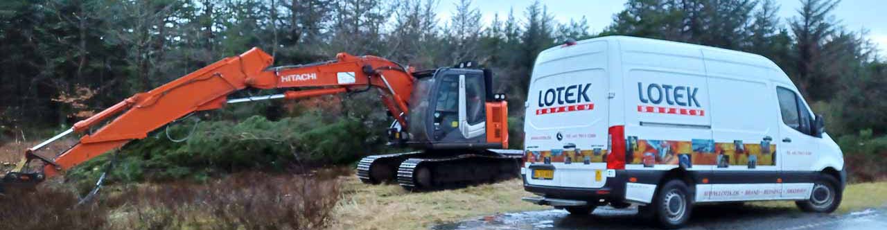 firedetec automatisk brandslukning til landbrugsmaskiner, skovmaskiner, entreprenørmaskiner osv