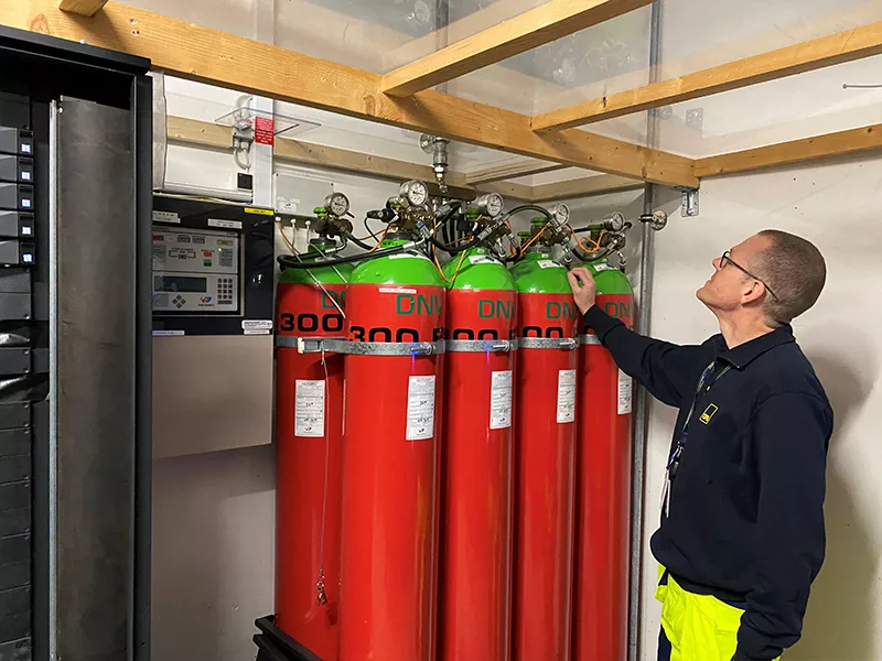 automatisk brandslukning til bevaringsværdige bygninger og museer med inergen