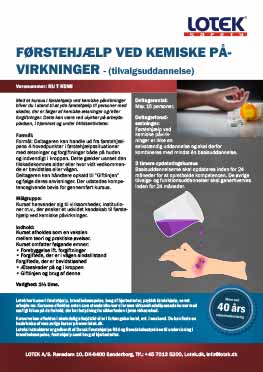Førstehjælp ved kemiske påvirkninger