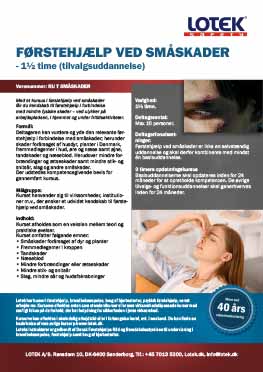 Førstehjælp ved småskader