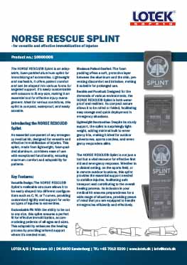 Norse rescue splint