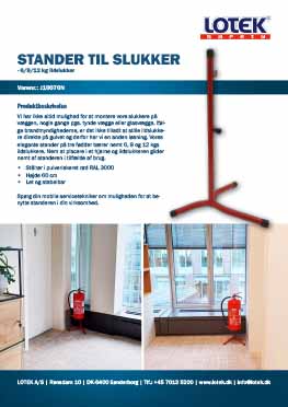 stander til brandslukker